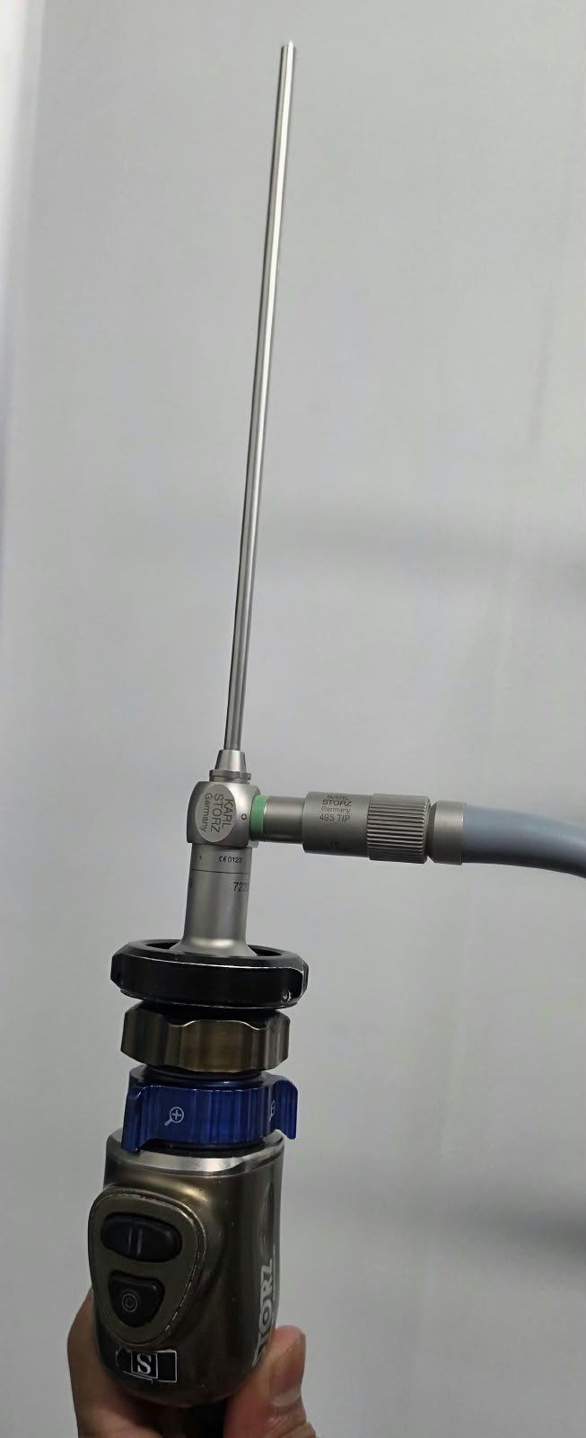 Nasal endoscope with camera and light cable